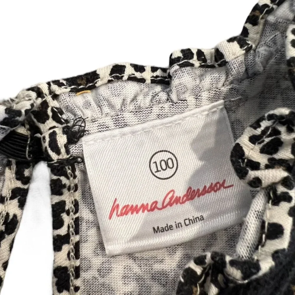 Hanna Andersson Sz 100 (4) Leopard Animal Print Dress